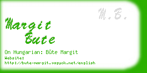 margit bute business card