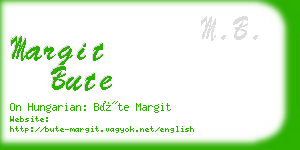 margit bute business card